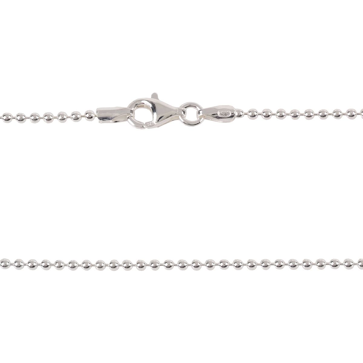 Halsketting Balletjes - Zilver